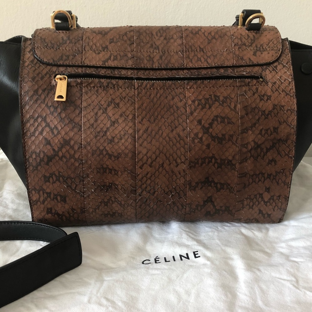 💫SOLD💫🎉🎊HOST PICK🎊🎉 Celine Trapeze Python - Picture 3 of 8